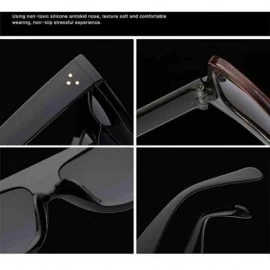 Square Men Women Sunglasses Outdoor Vintage Square Mirrored Eyewear Glasses for 100% UV Protection - G - CL18O9YQUYO $9.28