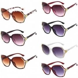 Wayfarer Clearance! Beach Sunglasses-Mens Womens Rose Big Frame Glasses Retro UV Protection Eyewear Eyeglasses (C) - C - CF18...