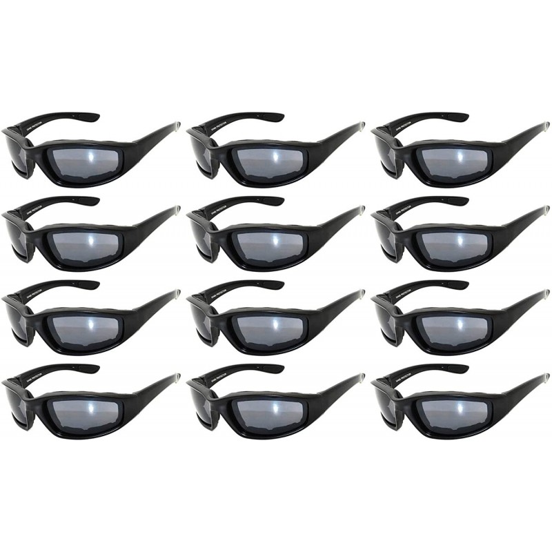 Sport 12 Motorcycle CAMO Padded Foam Sport Glasses Polarized Smoke Lens Sunglasses - 12-moto-polarized-black - CK18DRRGZIX $5...