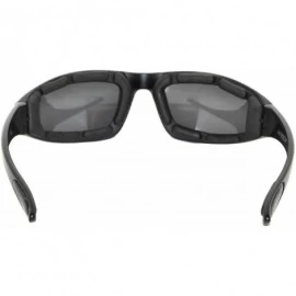 Sport 12 Motorcycle CAMO Padded Foam Sport Glasses Polarized Smoke Lens Sunglasses - 12-moto-polarized-black - CK18DRRGZIX $9...