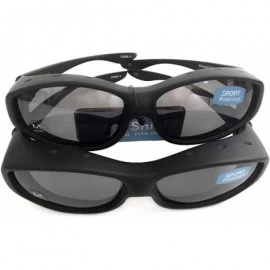 Sport Solar Shield Fit Over Your RX Glasses Polarized Sunglasses (1526) + Free Cleaning Cloth - C612NABVVK4 $17.99