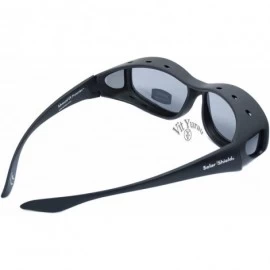 Sport Solar Shield Fit Over Your RX Glasses Polarized Sunglasses (1526) + Free Cleaning Cloth - C612NABVVK4 $17.99