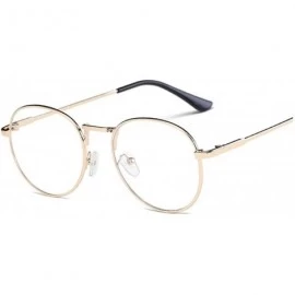 Goggle New Fashion Men Glasses Frame Women Eyeglasses 2019 Vintage Round Clear Lens Optical Spectacle - Gold - CW1985CDTIS $1...