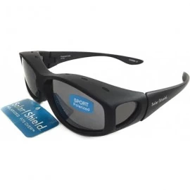 Sport Solar Shield Fit Over Your RX Glasses Polarized Sunglasses (1526) + Free Cleaning Cloth - C612NABVVK4 $17.99