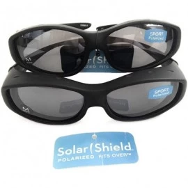 Sport Solar Shield Fit Over Your RX Glasses Polarized Sunglasses (1526) + Free Cleaning Cloth - C612NABVVK4 $17.99