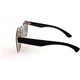 Butterfly One Piece Rimless Retro Reflective Mirror Multi Shade Lens Sunglasses - Black Legs - CF17YYYOUIG $26.98