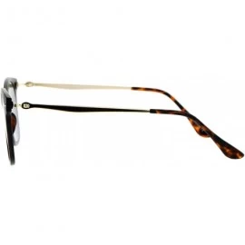 Rectangular Unisex Designer Fashion Sunglasses Thin Light Rectangular Horn Rim Shades - Matte Tortoise - CP1882YGM72 $10.32