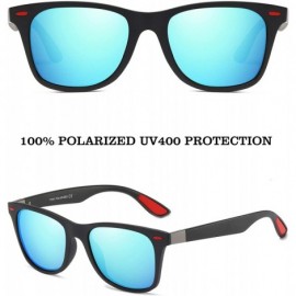 Rectangular Polarized Mens Driving Sunglasses for Men Women TR90 Frame Driving Fishing Cycling Outdoor Activity - CM194R76I8H...
