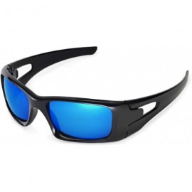Sport Replacement Lenses for Oakley Crankcase Sunglasses - Multiple Options Available - Ice Blue Coated - Non-Polarized - CL1...