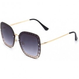 Sport Sunglasses Men and Women Fashion Metal Sunglasses Big Frame Wild Glasses - 5 - CP1906CUZX3 $62.45