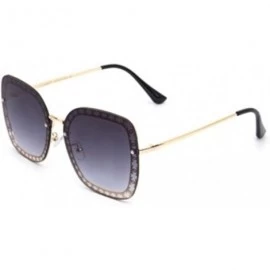 Sport Sunglasses Men and Women Fashion Metal Sunglasses Big Frame Wild Glasses - 5 - CP1906CUZX3 $36.50