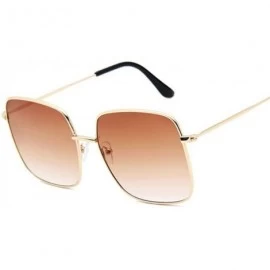 Square Square Sunglasses Sunglasses Women Sunglasses Women Suitable for Parties - Shopping - Shopping Sunglasses - Brown - CX...