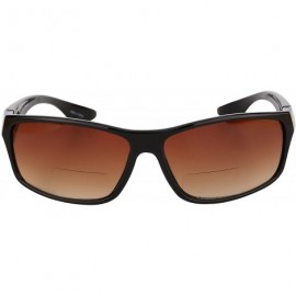Wrap The Driver" 2 Pair of Bifocal Sunglasses Featuring High Definition Amber Lenses - Black - CL187Z8HXKY $21.34