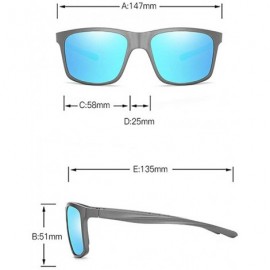 Square new custom men's myopia polarized sunglasses sports colorful driving fishing polarized sunglasses - Gun - CM18ZC44RKX ...