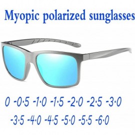 Square new custom men's myopia polarized sunglasses sports colorful driving fishing polarized sunglasses - Gun - CM18ZC44RKX ...