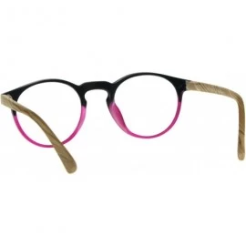 Round Reading Glasses Magnified Eyeglasses Round Keyhole Fashion Spring Hinge - Pink - C618EMHM63T $9.51