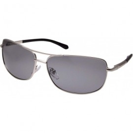 Aviator 1 Pc Polarized Classic Retro Metal Aviator's Vintage Designer Sunglasses - Choose Color - Silver - CY18NTK2AUC $15.71
