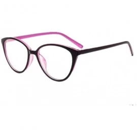 Cat Eye Women Cat Eye Eyeglasses Frame Optical Myopia Men Eye Glasses Frame - Pink - C7183EWD8QZ $17.39