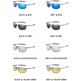 Goggle Men Polarized Sunglasses Photochromism Sun Glasses Male Classic Square Driving Goggles UV400 - CC199KSCTMW $9.98