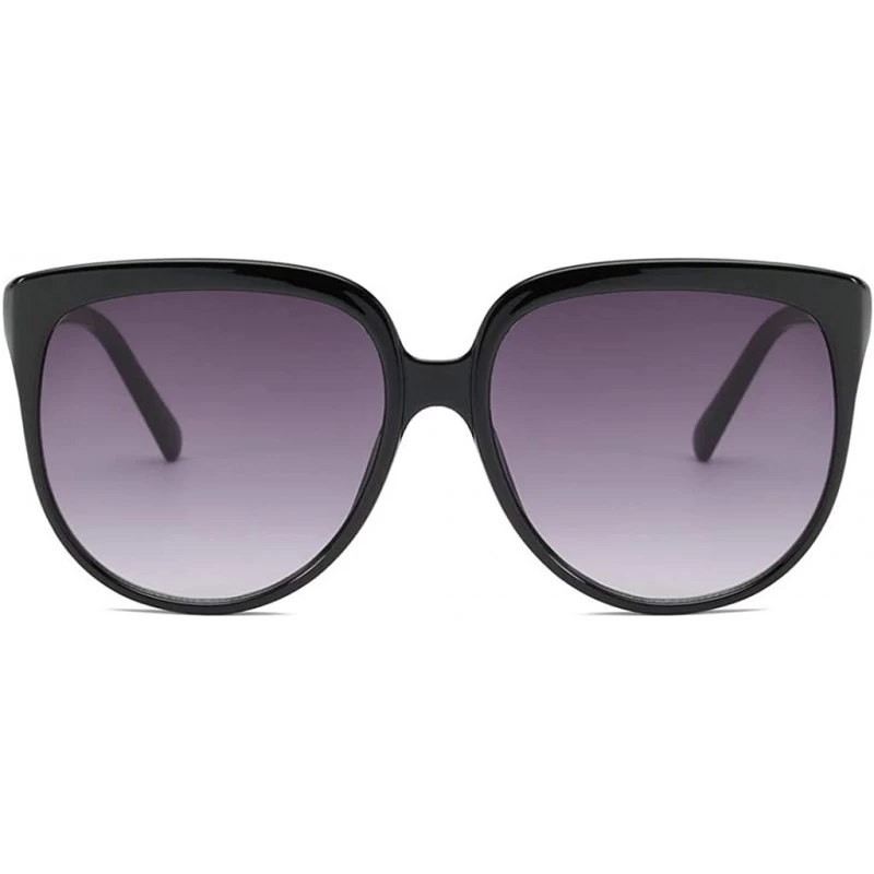 Goggle Fashion Men Women Gradient Lens Irregular Shape Sunglasses Vintage Cateye Sun Glasses - B - CO18T0C82TS $7.93