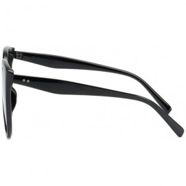 Goggle Fashion Men Women Gradient Lens Irregular Shape Sunglasses Vintage Cateye Sun Glasses - B - CO18T0C82TS $7.93