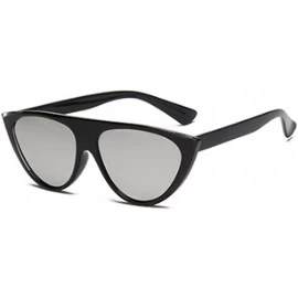 Goggle cat eyes female sunglasses personality fashion street trend sunglasses - Black Mercury Tablets - CL18EH4HEWY $17.99