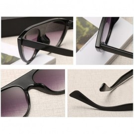Goggle cat eyes female sunglasses personality fashion street trend sunglasses - Black Mercury Tablets - CL18EH4HEWY $7.48