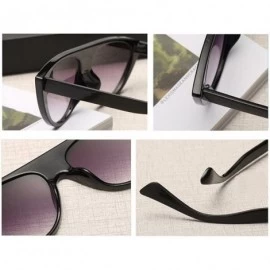 Goggle cat eyes female sunglasses personality fashion street trend sunglasses - Black Mercury Tablets - CL18EH4HEWY $7.48