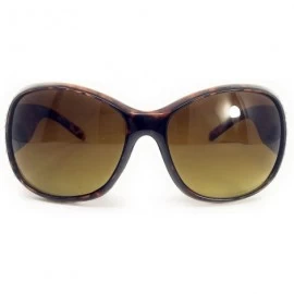 Round Star Round Concho Rhinestone Western Bling Sunglasses UV 400 Lens In Multi Colors - Leopard - CV18ELAC8S6 $21.34