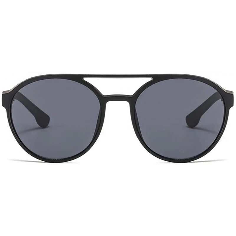 Sport Street Fashion Cat Eye Shade Sunglasses Integrated Stripe Vintage Glasses - Gray - CV18TH35GXQ $8.87