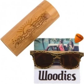 Rimless Custom Designed Full Bamboo Wood Polarized Sunglasses - CN182ARWODI $44.44
