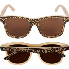 Rimless Custom Designed Full Bamboo Wood Polarized Sunglasses - CN182ARWODI $44.44
