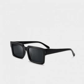 Goggle Sunglasses Women Rectangle Frame Transparent Brand Designer Retro Sun Glasses Unisex Square Brown UV400 AE0664 - C4197...