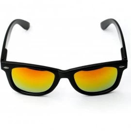 Wayfarer Vintage Wayfarer Classic Sunglasses Mirrored Lens - Orange - CJ11YJTFKBJ $31.65