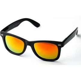 Wayfarer Vintage Wayfarer Classic Sunglasses Mirrored Lens - Orange - CJ11YJTFKBJ $14.39