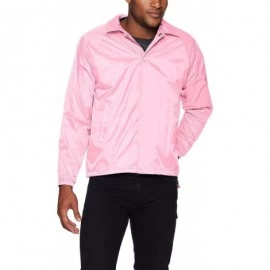 Sport Nylon Coach's Jacket/Lined - Light Pink - CV114YI4EWV $17.16