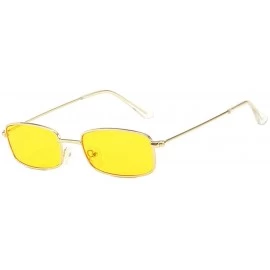 Oversized Women's Fashion Jelly Sunshade Sunglasses Integrated Candy Color Glasses - D - CP193XIH4KX $17.75