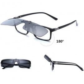 Sport Outdoor Sports Mens Nose Clip Eyewear Cycling Driving Sunglasses Polarized - Silver - CX1808MT04D $10.26
