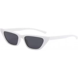 Rimless Women Fashion Cat Eye Classic Sunglasses Retro Unisex Casual Eyewear - E - CW18TKUQNHW $18.27