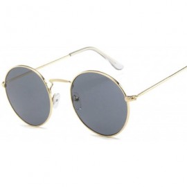 Rimless Round Sunglasses Women Brand Designer Sun Glasses Female Fashion Summer Feminino - Goldtrans - C0198ZTAMDW $37.32