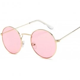 Rimless Round Sunglasses Women Brand Designer Sun Glasses Female Fashion Summer Feminino - Goldtrans - C0198ZTAMDW $37.32