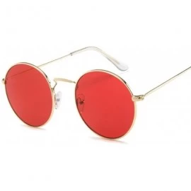 Rimless Round Sunglasses Women Brand Designer Sun Glasses Female Fashion Summer Feminino - Goldtrans - C0198ZTAMDW $37.32