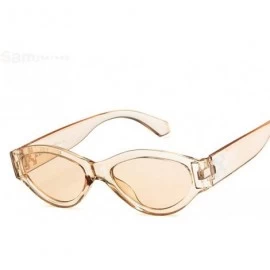 Aviator Cat Eye Sunglasses Women Fashion Brand Designer Rectangle Sun Glasses Ladies C1 - C4 - C518Y3OMR8T $11.20