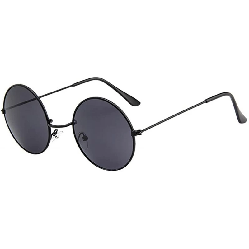 Round Vintage Round Polarized Hippie Sunglasses Small Round Polarized Sunglasses - H - CX190HXQLNY $7.49