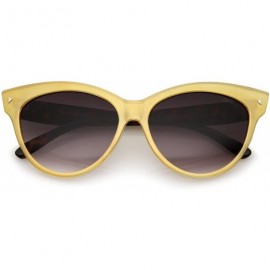 Cat Eye Women's Mod Oversize Horn Rimmed Cat Eye Sunglasses 52mm - Gold-tortoise / Lavender - CB12O0LDLPU $20.88