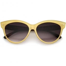 Cat Eye Women's Mod Oversize Horn Rimmed Cat Eye Sunglasses 52mm - Gold-tortoise / Lavender - CB12O0LDLPU $18.43