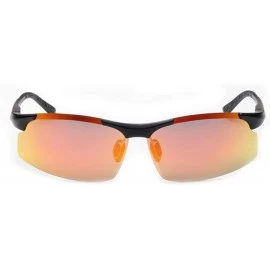 Sport Sports Sunglasses Cycling Glasses UV Protection Lens for Men and Women Running Driving Fishing Golf - Orange - CI18N9WX...
