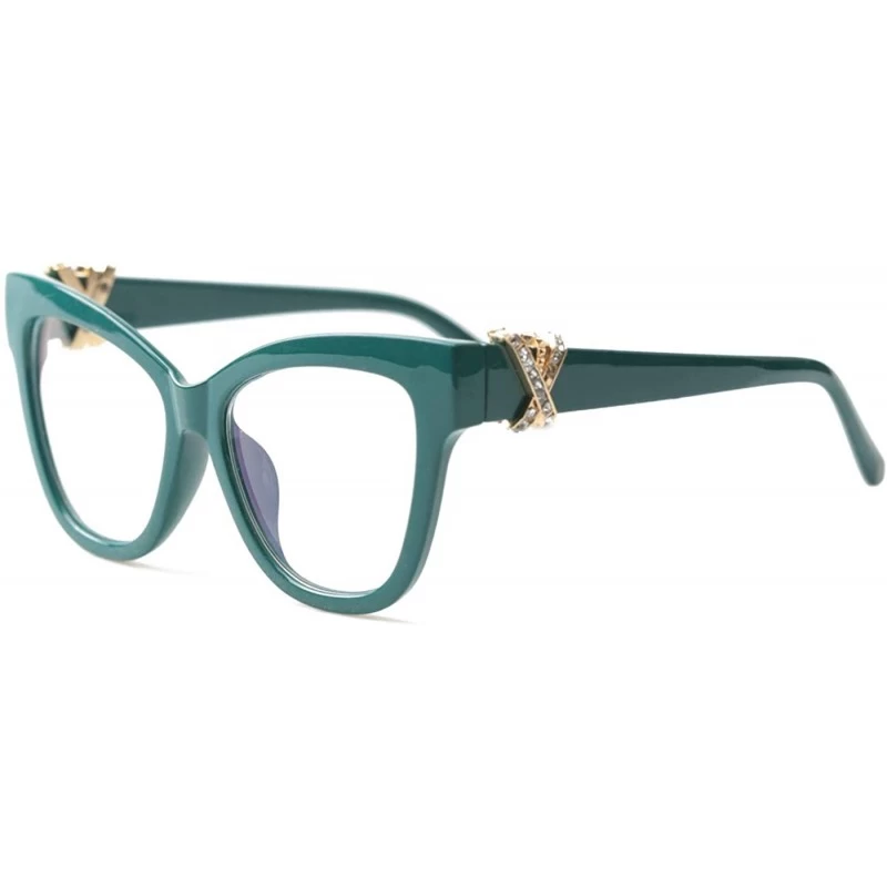 Oval Womens Butterfly Frame Reading Glasses w/Shiny Rhinestones - Molv - CV18ZSKD7DT $26.93