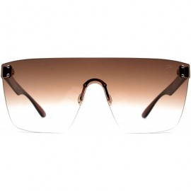 Shield F028 Shield Design - for Womens 100% UV PROTECTION - Brown-browndegrade - C0192TGKSUZ $17.52