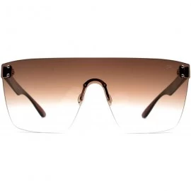 Shield F028 Shield Design - for Womens 100% UV PROTECTION - Brown-browndegrade - C0192TGKSUZ $17.52